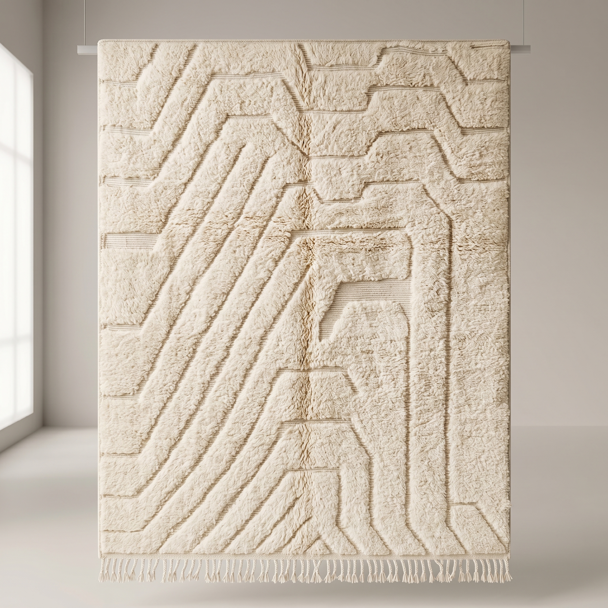 Tapis Berbère Sculpté - Tapisserie - Image 4 - Livraison Maroc