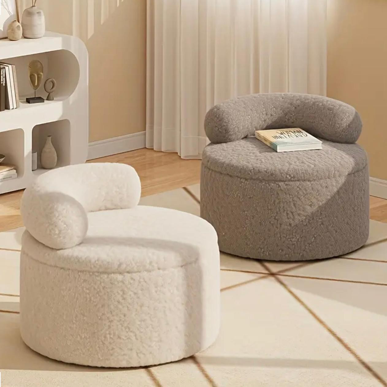 Petit tabouret pour un usage domestique, tabouret de canapé créatif universel en planche à roulettes