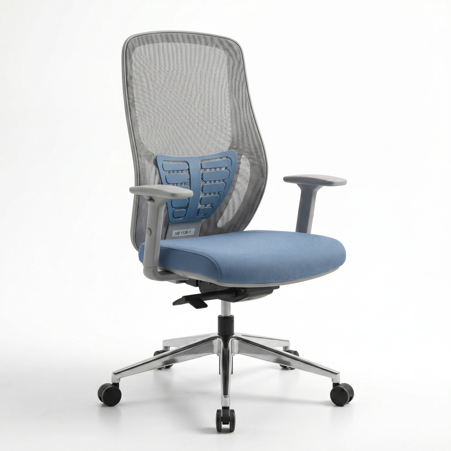 Fauteuil Opérateur AERO BLUE – Ergonomie avancée et confort dynamique. - Chaises de bureau - Photo detail - Livraison Maroc